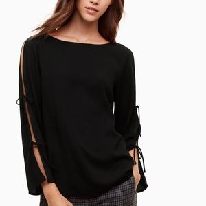 Aritzia Wilfred black blouse